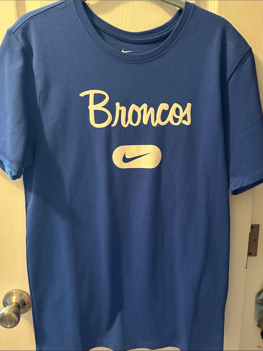 Nike  Broncos Graphic Tee in Royal Blue